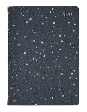 Ladytimer Glamour Stars 2020 – Taschenplaner – Taschenkalender A6 – Weekly – 192 Seiten – Metallicprägung Sterne von ALPHA EDITION