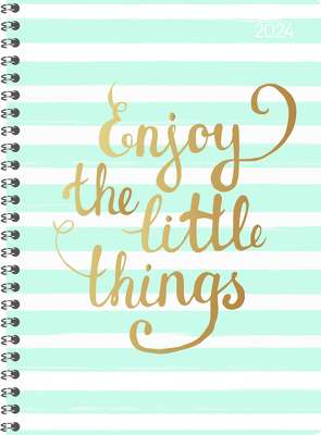 Ladytimer Ringbuch Little Things 2024 – Taschen-Kalender A5 (15×21 cm) – Schüler-Kalender – Weekly – Ringbindung – 128 Seiten – Alpha Edition
