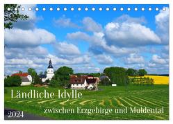 Ländliche Idylle zwischen Erzgebirge und Muldental (Tischkalender 2024 DIN A5 quer), CALVENDO Monatskalender von Seidel,  Thilo