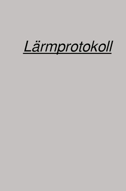 Lärmprotokoll von Falk,  Peter