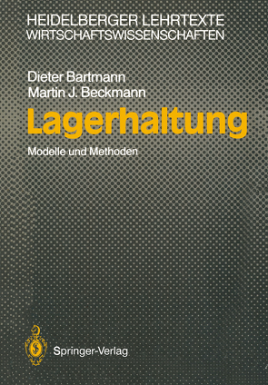 Lagerhaltung von Bartmann,  Dieter, Beckmann,  Martin J.