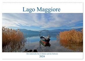 Lago Maggiore – Der malerische See in Italien und der Schweiz (Wandkalender 2024 DIN A2 quer), CALVENDO Monatskalender von Kruse,  Joana