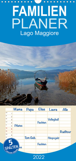 Familienplaner Lago Maggiore (Wandkalender 2022 , 21 cm x 45 cm, hoch) von Kruse,  Joana