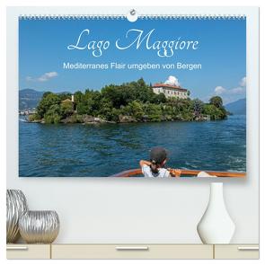 Lago Maggiore – Mediterranes Flair umgeben von Bergen (hochwertiger Premium Wandkalender 2024 DIN A2 quer), Kunstdruck in Hochglanz von Kuttig,  Siegfried