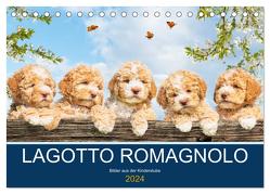 Lagotto Romagnolo – Bilder aus der Kinderstube (Tischkalender 2024 DIN A5 quer), CALVENDO Monatskalender von Starick,  Sigrid