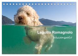Lagotto Romagnolo – Wasserspiele (Tischkalender 2024 DIN A5 quer), CALVENDO Monatskalender von Wuffclick-pic,  Wuffclick-pic