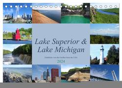Lake Superior & Lake Michigan (Tischkalender 2024 DIN A5 quer), CALVENDO Monatskalender von Rothenhöfer,  Martin