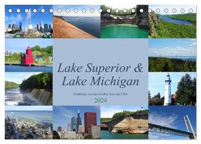 Lake Superior & Lake Michigan (Tischkalender 2024 DIN A5 quer), CALVENDO Monatskalender von Rothenhöfer,  Martin