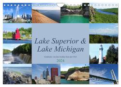 Lake Superior & Lake Michigan (Wandkalender 2024 DIN A4 quer), CALVENDO Monatskalender von Rothenhöfer,  Martin