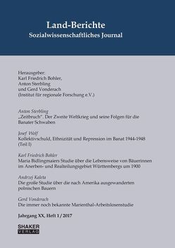 Land-Berichte. Sozialwissenschaftliches Journal von Bohler,  Karl Friedrich, Sterbling,  Anton, Vonderach,  Gerd