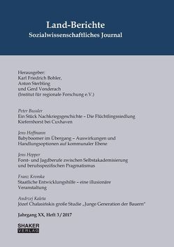 Land-Berichte. Sozialwissenschaftliches Journal von Bohler,  Karl Friedrich, Sterbling,  Anton, Vonderach,  Gerd