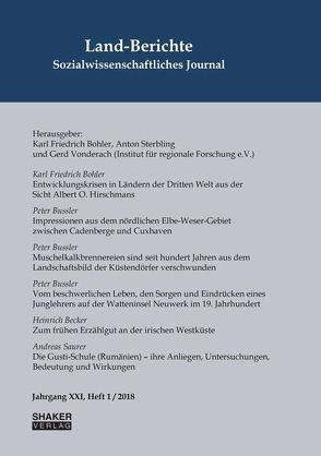 Land-Berichte. Sozialwissenschaftliches Journal von Bohler,  Karl Friedrich, Sterbling,  Anton, Vonderach,  Gerd