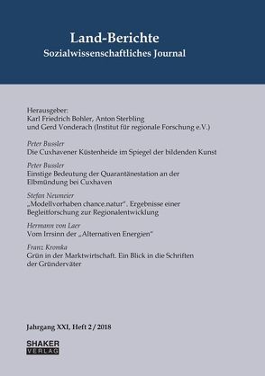 Land-Berichte. Sozialwissenschaftliches Journal von Bohler,  Karl Friedrich, Sterbling,  Anton, Vonderach,  Gerd