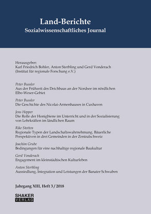 Land-Berichte. Sozialwissenschaftliches Journal von Bohler,  Karl Friedrich, Sterbling,  Anton, Vonderach,  Gerd