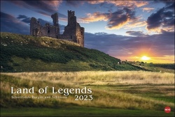 Land of Legends Kalender 2023. Ein Wandkalender im Großformat, der Schottland in seiner wilden Schönheit zeigt. Großer Fotokalender voll wild-romantischer Landschaften. von Heye