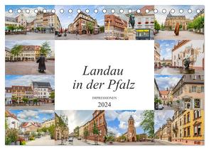 Landau in der Pfalz Impressionen (Tischkalender 2024 DIN A5 quer), CALVENDO Monatskalender von Meutzner,  Dirk