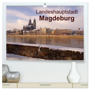 Landeshauptstadt Magdeburg (hochwertiger Premium Wandkalender 2024 DIN A2 quer), Kunstdruck in Hochglanz von Bussenius,  Beate