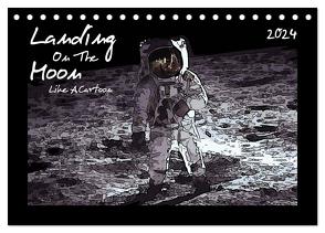 Landing On The Moon Like A Cartoon (Tischkalender 2024 DIN A5 quer), CALVENDO Monatskalender von Silberstein,  Reiner