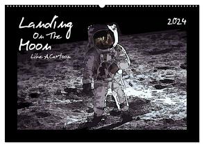 Landing On The Moon Like A Cartoon (Wandkalender 2024 DIN A2 quer), CALVENDO Monatskalender von Silberstein,  Reiner