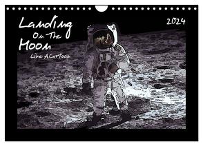 Landing On The Moon Like A Cartoon (Wandkalender 2024 DIN A4 quer), CALVENDO Monatskalender von Silberstein,  Reiner