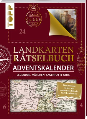 Landkarten Rätselbuch Adventskalender. Legenden, Märchen, sagenhafte Orte von Pautner,  Norbert