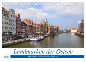 Landmarken der Ostsee (Tischkalender 2024 DIN A5 quer), CALVENDO Monatskalender von Berns,  Nicolette