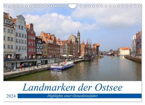 Landmarken der Ostsee (Wandkalender 2024 DIN A4 quer), CALVENDO Monatskalender von Berns,  Nicolette