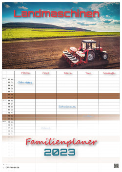 Landmaschinen – Traktor – 2023 – Kalender DIN A3 – (Familienplaner) von GP-Fever.de