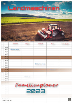 Landmaschinen – Traktor – 2023 – Kalender DIN A3 – (Familienplaner)