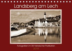 Landsberg am Lech Fotografien im Stil historischer Postkarten (Tischkalender 2018 DIN A5 quer) von Marten,  Martina