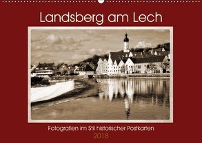 Landsberg am Lech Fotografien im Stil historischer Postkarten (Wandkalender 2018 DIN A2 quer) von Marten,  Martina