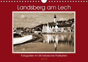 Landsberg am Lech Fotografien im Stil historischer Postkarten (Wandkalender 2019 DIN A4 quer) von Marten,  Martina