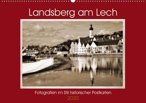 Landsberg am Lech Fotografien im Stil historischer Postkarten (Wandkalender 2020 DIN A2 quer) von Marten,  Martina
