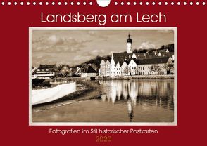 Landsberg am Lech Fotografien im Stil historischer Postkarten (Wandkalender 2020 DIN A4 quer) von Marten,  Martina