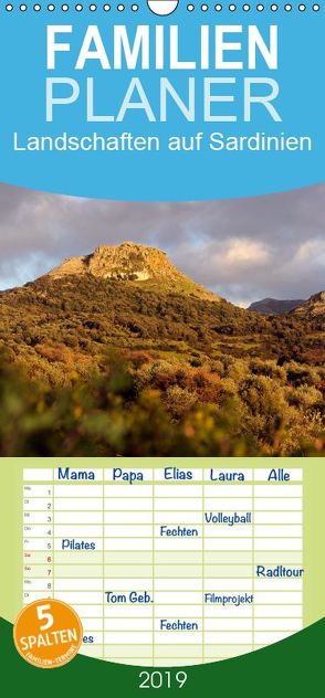 Landschaften auf Sardinien – Familienplaner hoch (Wandkalender 2019 , 21 cm x 45 cm, hoch) von Trapp,  Benny