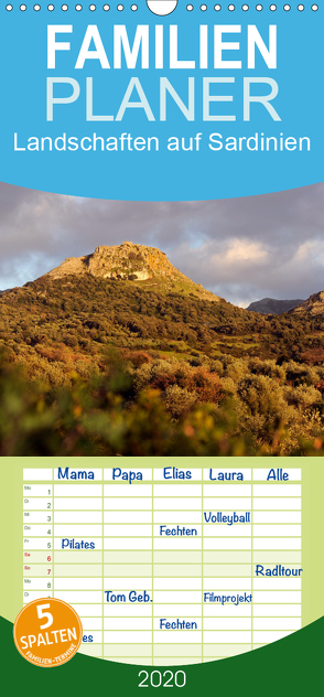 Landschaften auf Sardinien – Familienplaner hoch (Wandkalender 2020 , 21 cm x 45 cm, hoch) von Trapp,  Benny