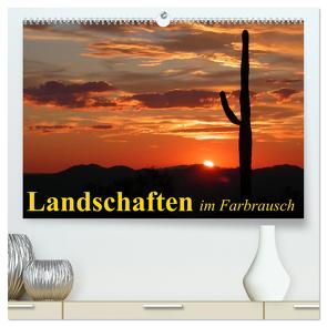 Landschaften im Farbrausch (hochwertiger Premium Wandkalender 2024 DIN A2 quer), Kunstdruck in Hochglanz von Stanzer,  Elisabeth