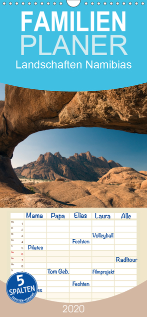 Landschaften Namibias – Familienplaner hoch (Wandkalender 2020 , 21 cm x 45 cm, hoch) von Scholz,  Frauke