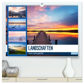 Landschaften vom Licht geküßt (hochwertiger Premium Wandkalender 2024 DIN A2 quer), Kunstdruck in Hochglanz von Hess,  Hiacynta