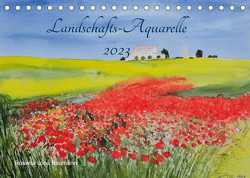 Landschafts-Aquarelle 2023 Roswita Ilona Baumann (Tischkalender 2023 DIN A5 quer) von Ilona Baumann,  Roswita