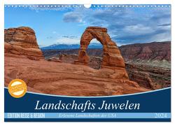 Landschafts Juwelen – Erlesene Landschaften der USA (Wandkalender 2024 DIN A3 quer), CALVENDO Monatskalender von Leitz,  Patrick