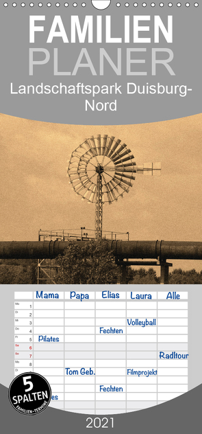 Landschaftspark Duisburg-Nord – Familienplaner hoch (Wandkalender 2021 , 21 cm x 45 cm, hoch) von VB-Bildermacher