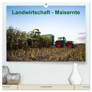 Landwirtschaft – Maisernte (hochwertiger Premium Wandkalender 2024 DIN A2 quer), Kunstdruck in Hochglanz von Witt,  Simon