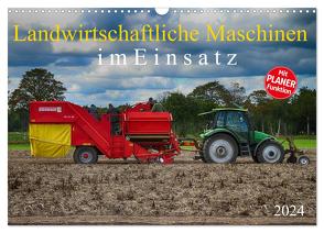 Landwirtschaftliche Maschinen im Einsatz (Wandkalender 2024 DIN A3 quer), CALVENDO Monatskalender von SchnelleWelten,  SchnelleWelten
