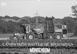 Landwirtschaftliche Maschinen Monochrom (Wandkalender 2023 DIN A2 quer) von SchnelleWelten