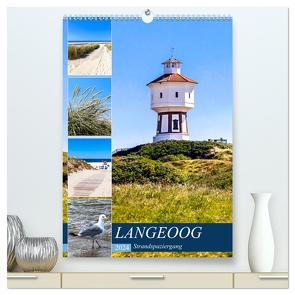 LANGEOOG Strandspaziergang (hochwertiger Premium Wandkalender 2024 DIN A2 hoch), Kunstdruck in Hochglanz von Dreegmeyer,  Andrea