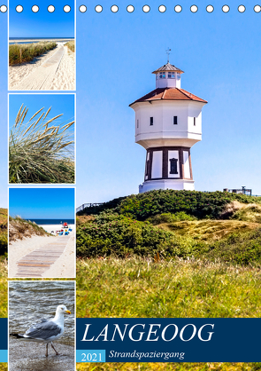 LANGEOOG Strandspaziergang (Tischkalender 2021 DIN A5 hoch) von Dreegmeyer,  Andrea