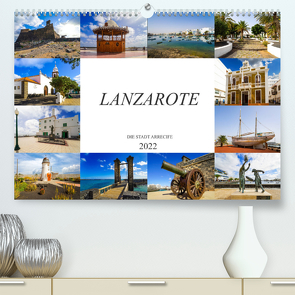 Lanzarote Die Stadt Arrecife (Premium, hochwertiger DIN A2 Wandkalender 2022, Kunstdruck in Hochglanz) von Meutzner,  Dirk