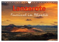 Lanzarote Feuerinsel im Atlantik (Wandkalender 2024 DIN A4 quer), CALVENDO Monatskalender von Rucker,  Michael