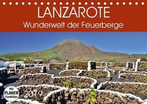 Lanzarote. Wunderwelt der Feuerberge (Tischkalender 2019 DIN A5 quer) von Heußlein,  Jutta